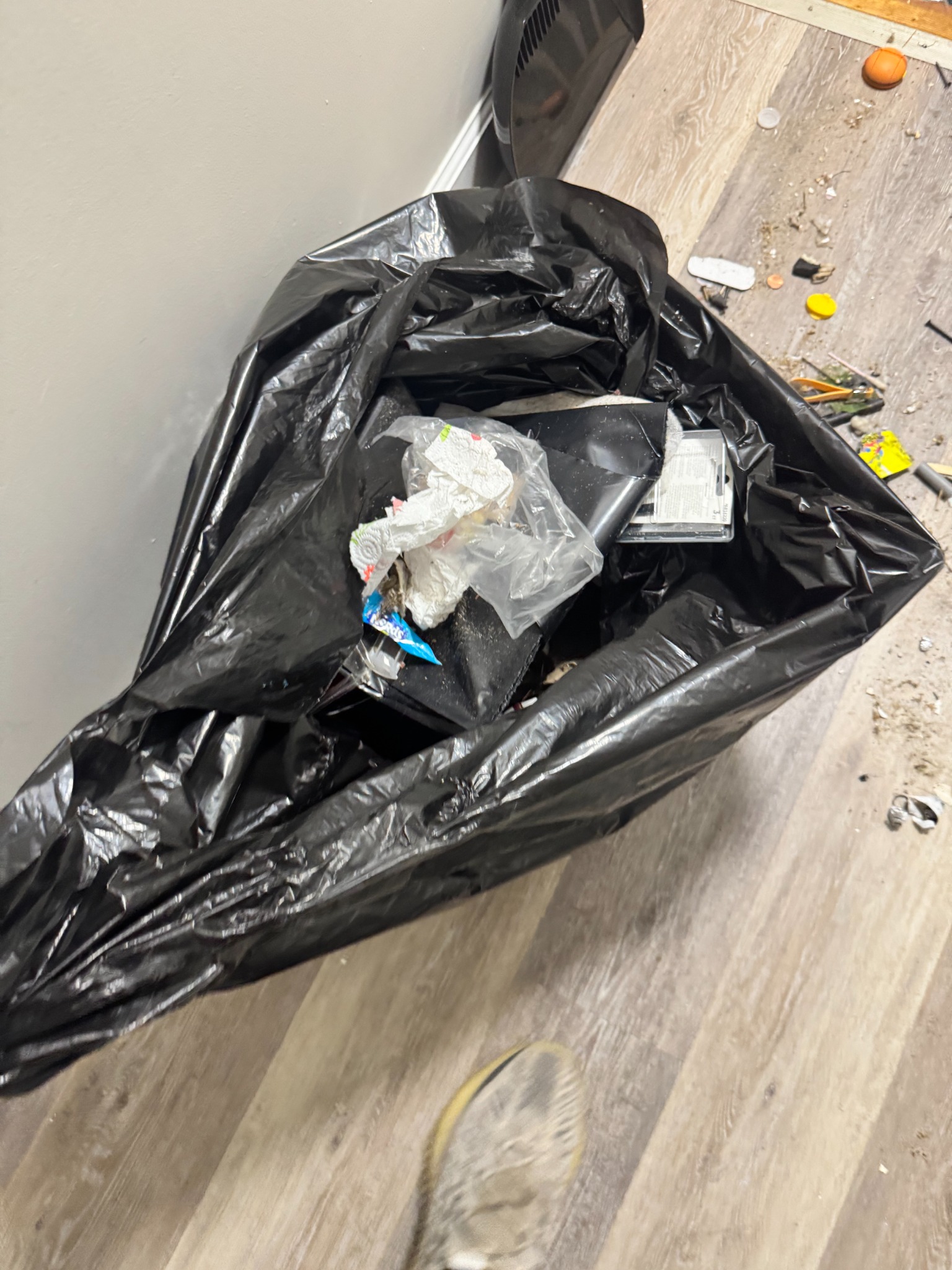 In progress view of NDW property cleanout